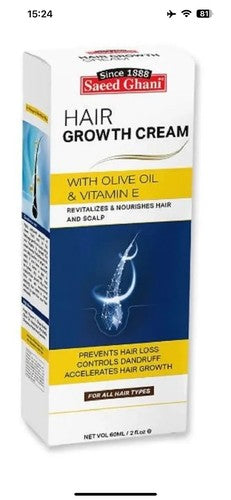 Original Saeed Ghani Hair Growth Cream With Olive And Vitamin E